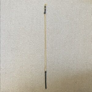 Elegant Black and Gold Riding Crop